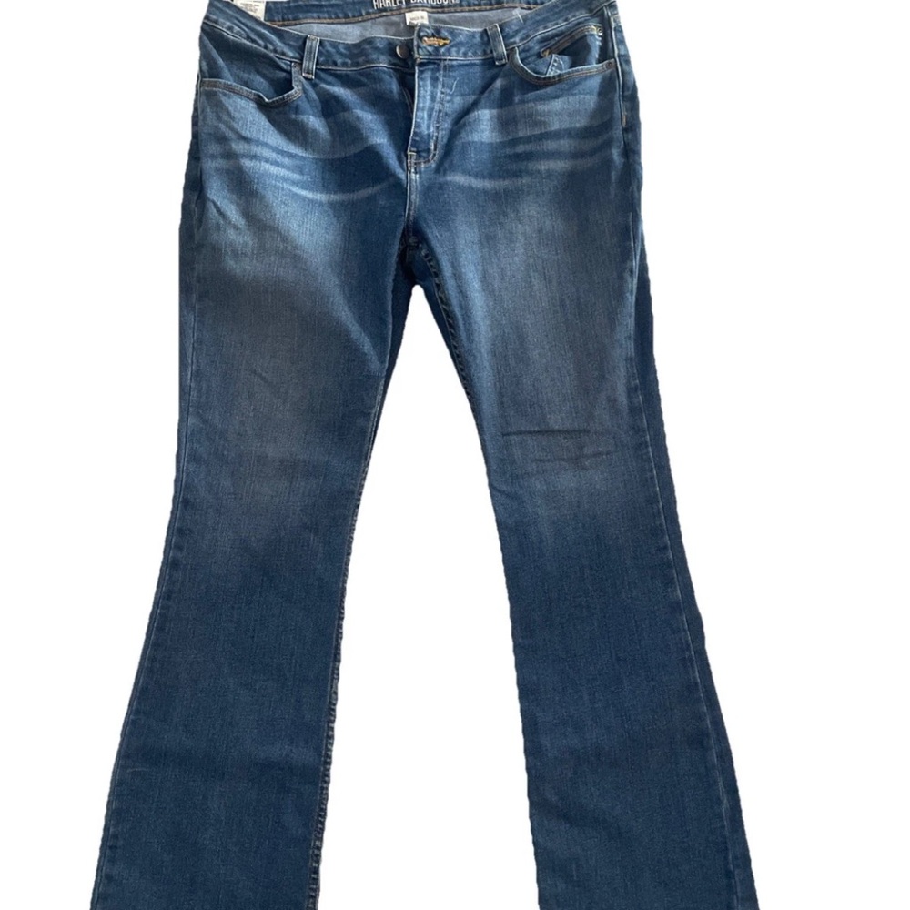Harley Davidson Jeans Womens 33x34 Curvy Bootcut medium wash